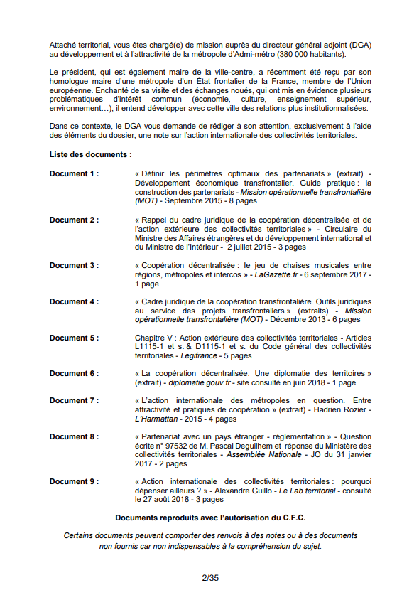 L'action internationale des collectivités territoriales