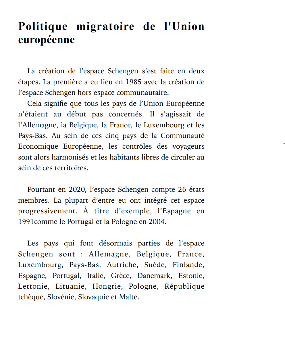 Des espaces communs au sein de l’Union Européenne
