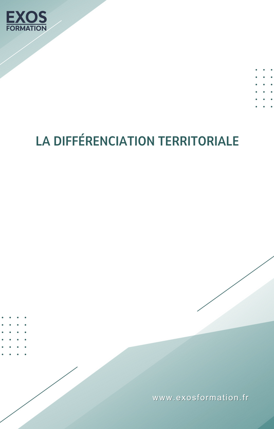La différenciation territoriale