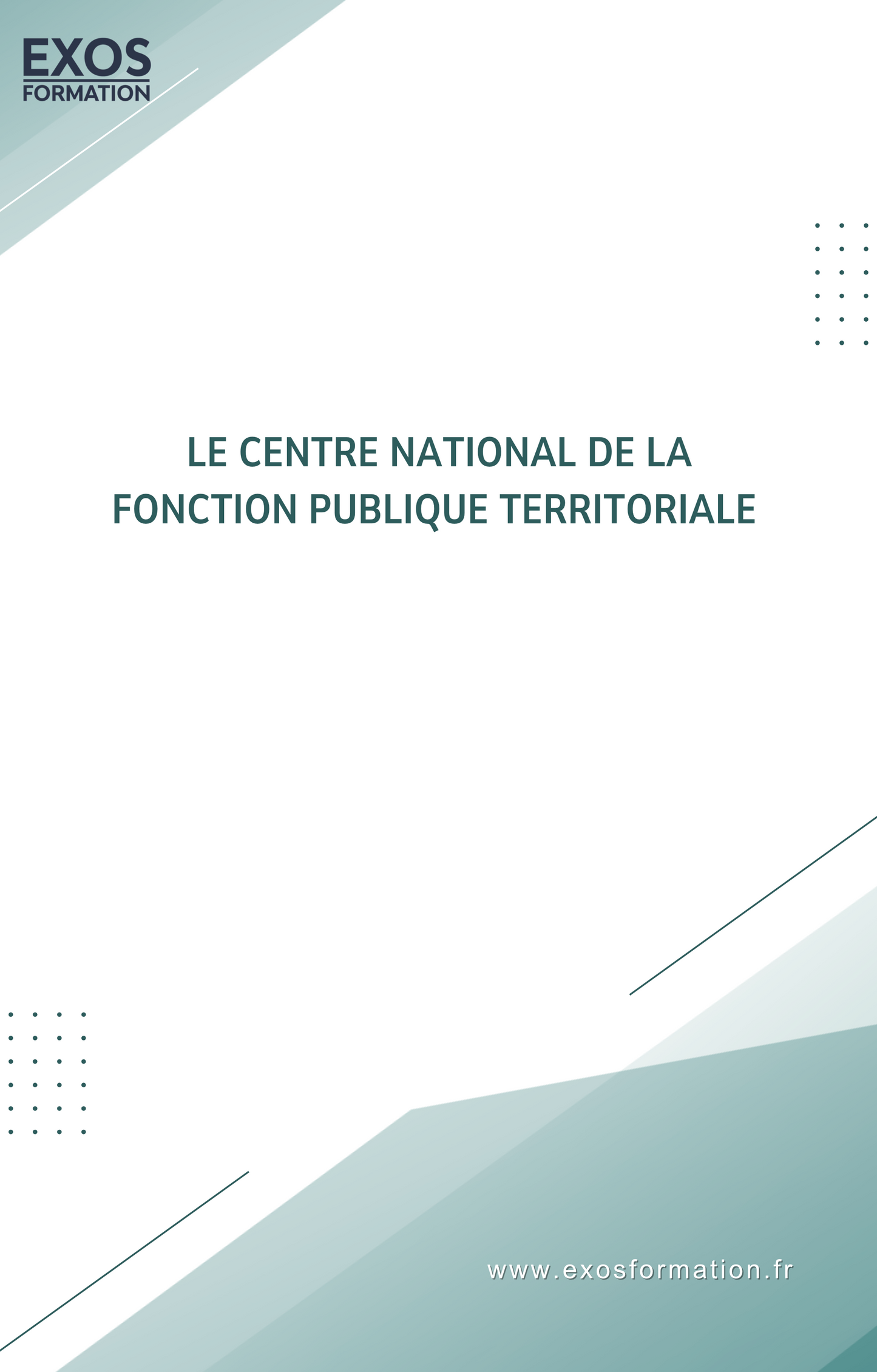Le Centre National de La Fonction Publique Territoriale