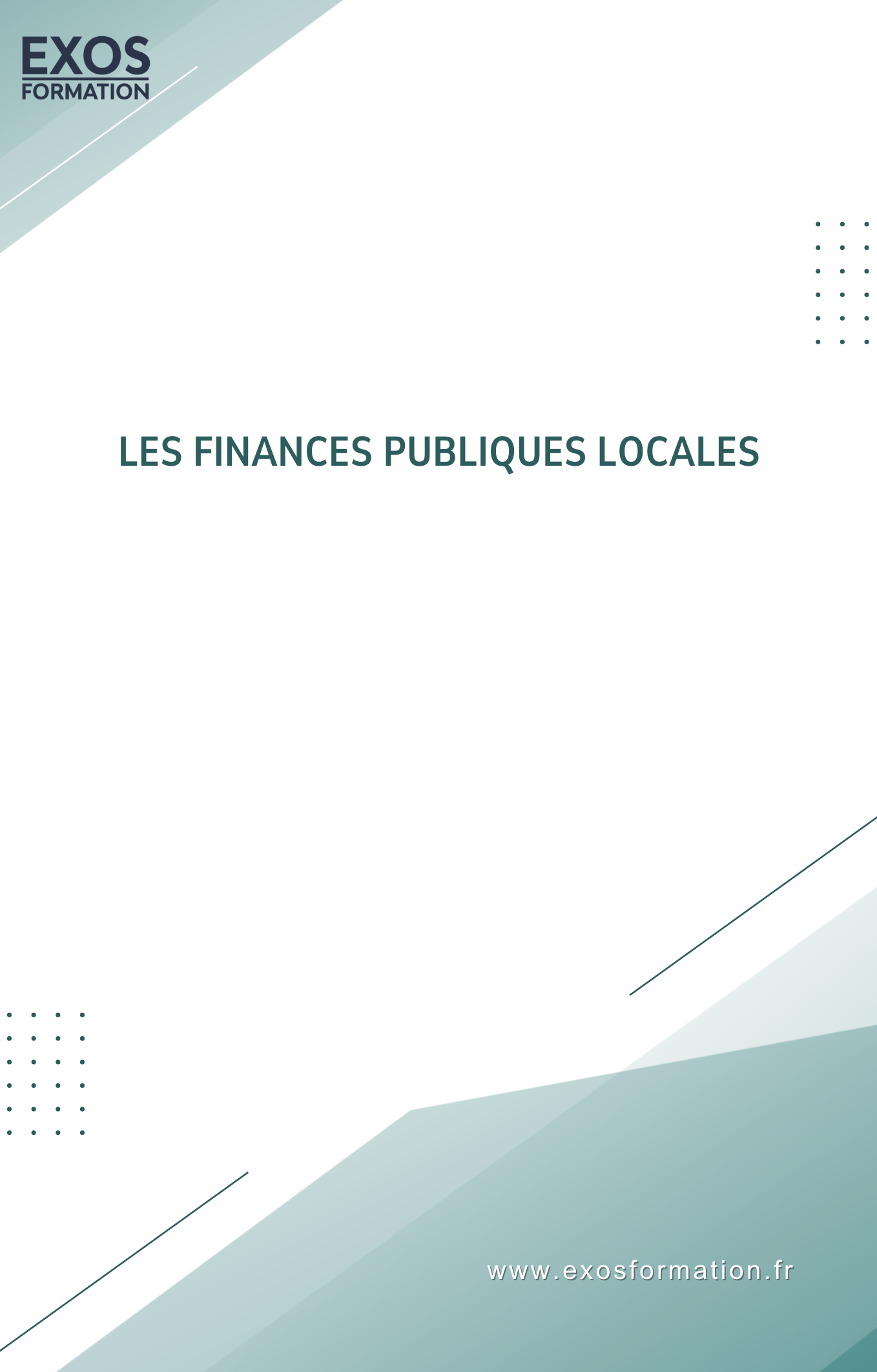 Les finances publiques locales