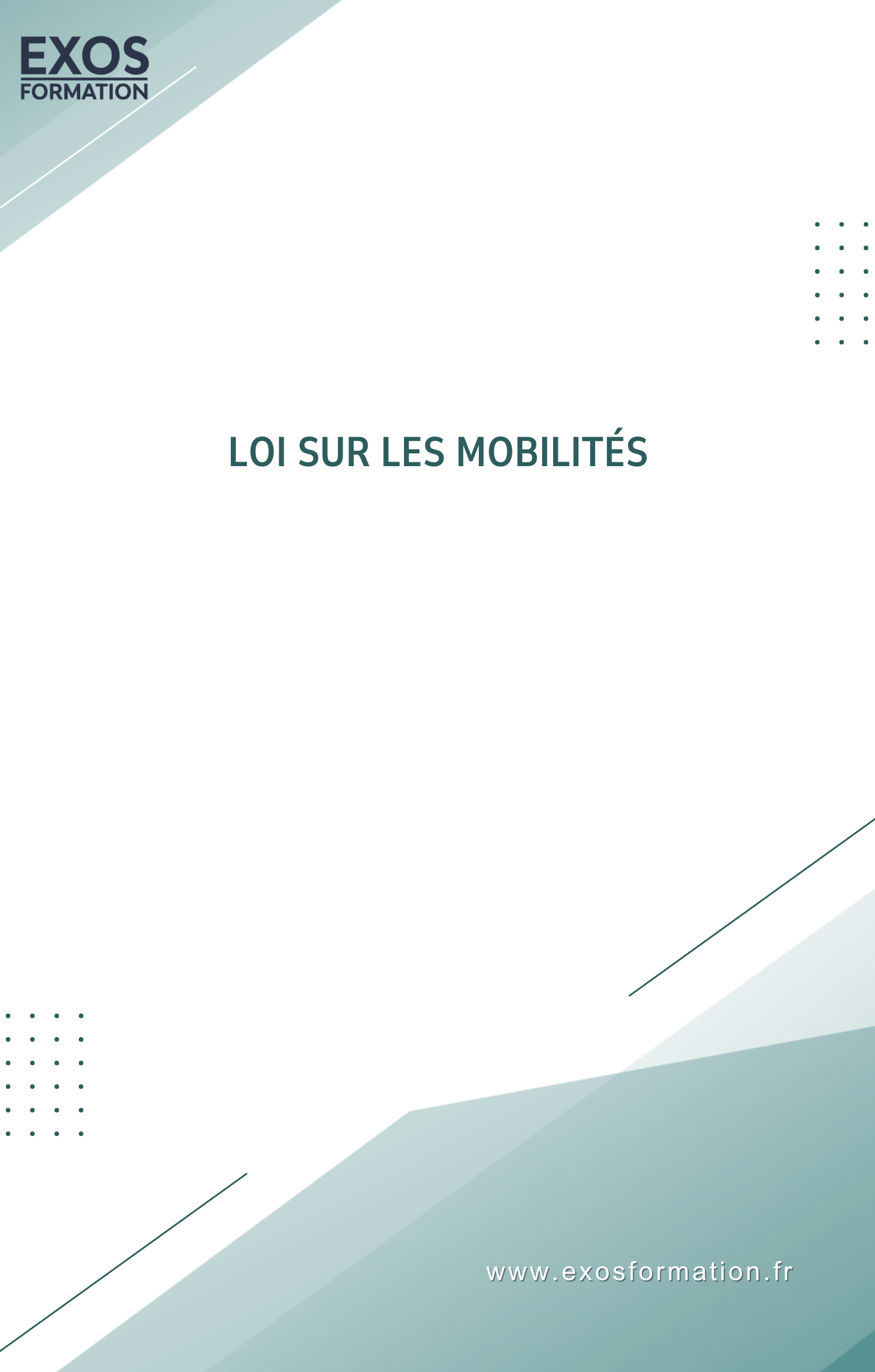 Loi sur les mobilités