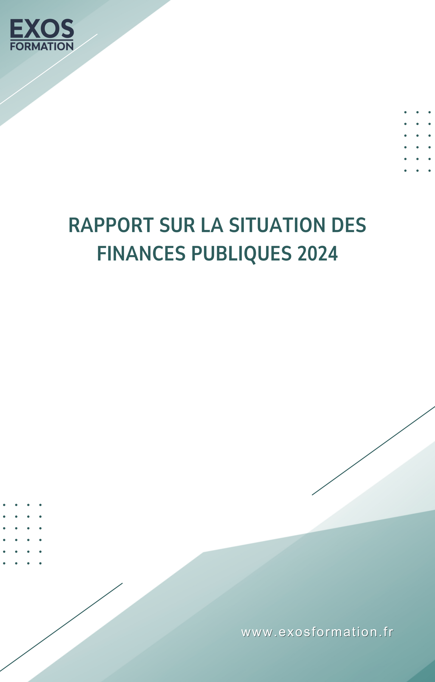 Rapport sur la situation des finances publiques 2024