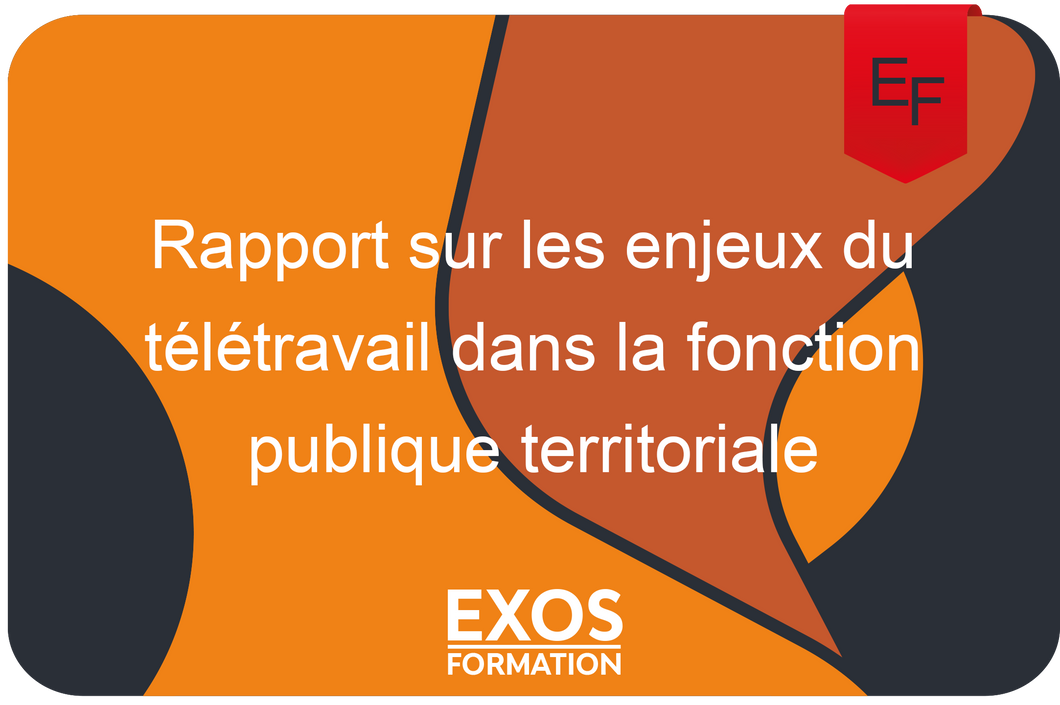 Rapport sur les enjeux du télétravail dans la fonction publique territoriale