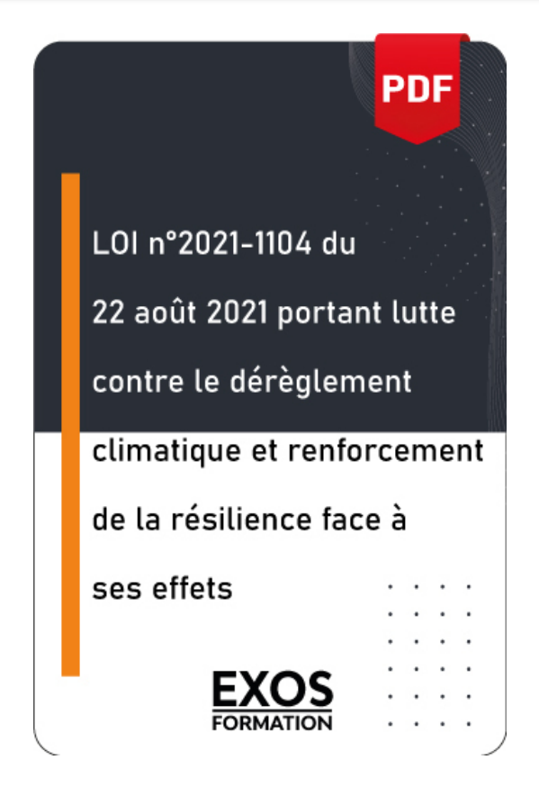 LOI Climat et Résilience