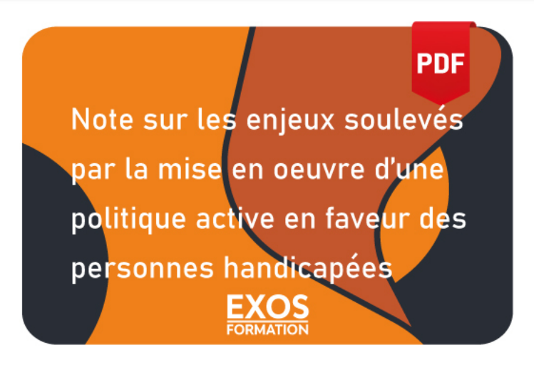 Rapport sur les enjeux soulevés par la mise en oeuvre d'une politique active en faveur des personnes handicapées