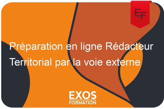 Préparation en ligne Rédacteur Territorial par la voie externe