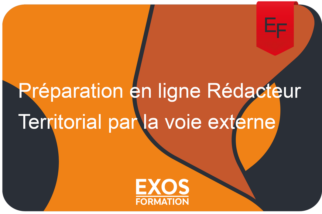 Préparation en ligne Rédacteur Territorial par la voie externe