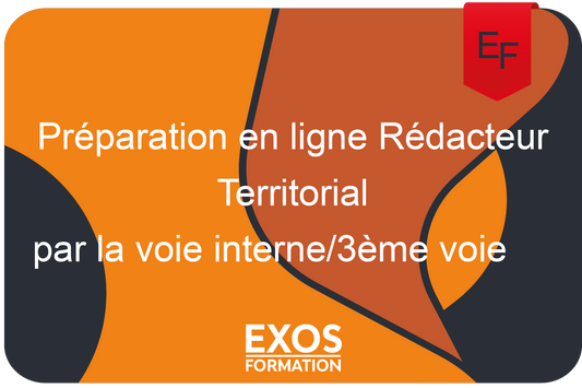 Préparation en ligne Rédacteur Territorial par la voie interne/3ème voie