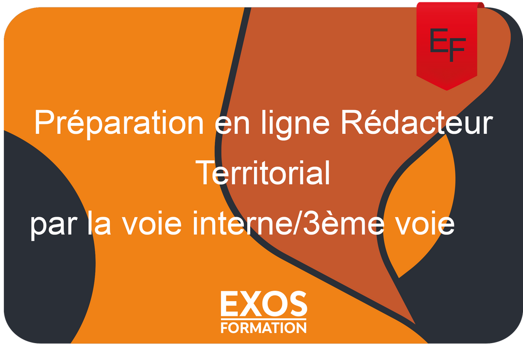 Préparation en ligne Rédacteur Territorial par la voie interne/3ème voie