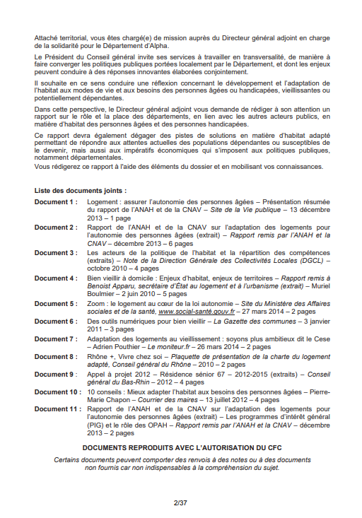 Rapport sur le rôle et la place des départements en matière d'habitat des personnes âgées et des personnes handicapées